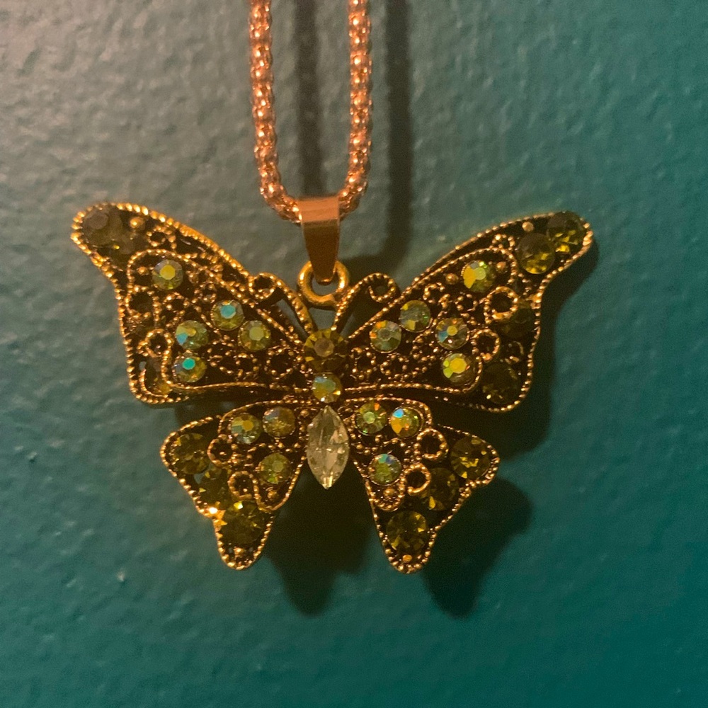 Betsey Johnson Butterfly Necklace